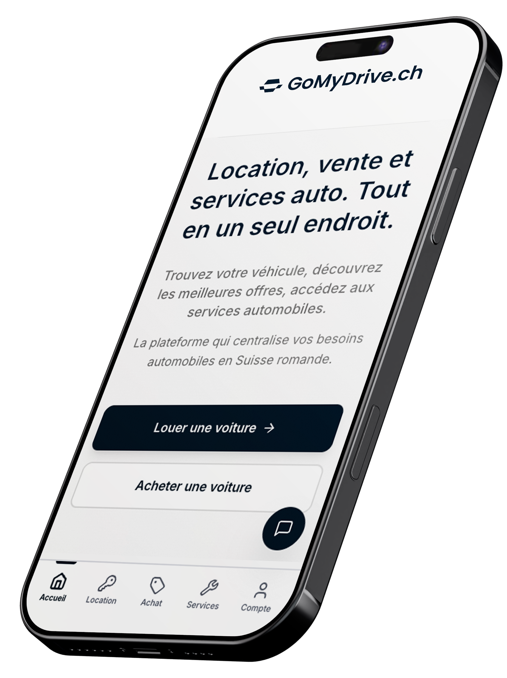 GoMyDrive.ch sur mobile